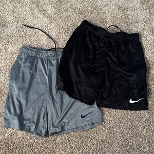 Nike Dual Pack Black and Gray Shorts